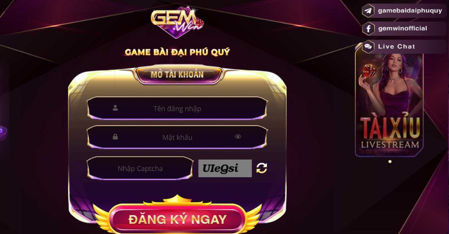 Cập nhật link vào Gemwin chính thức 2014 cho người mới