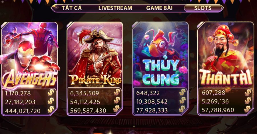 Các loại hình game slot tại Gemwin